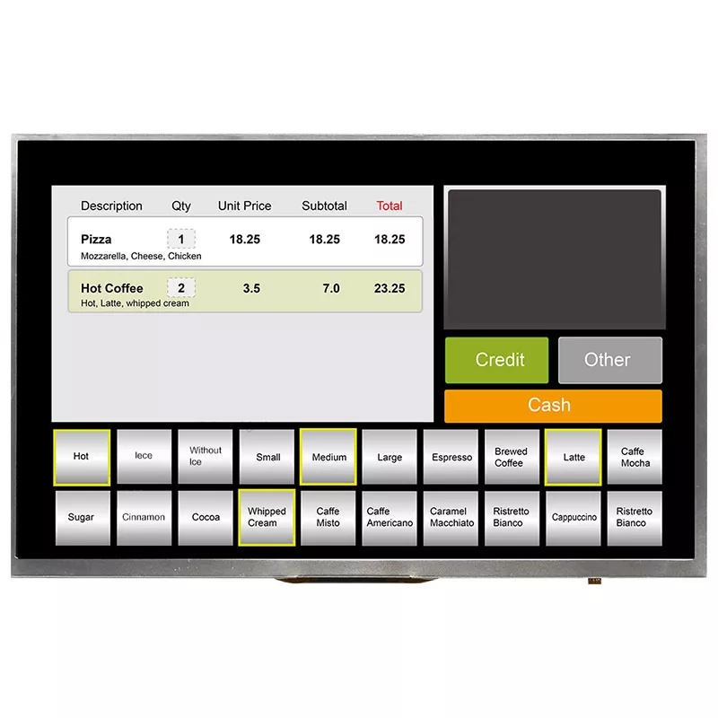 10.1 hazbeteko HD Mipi TFT modulua