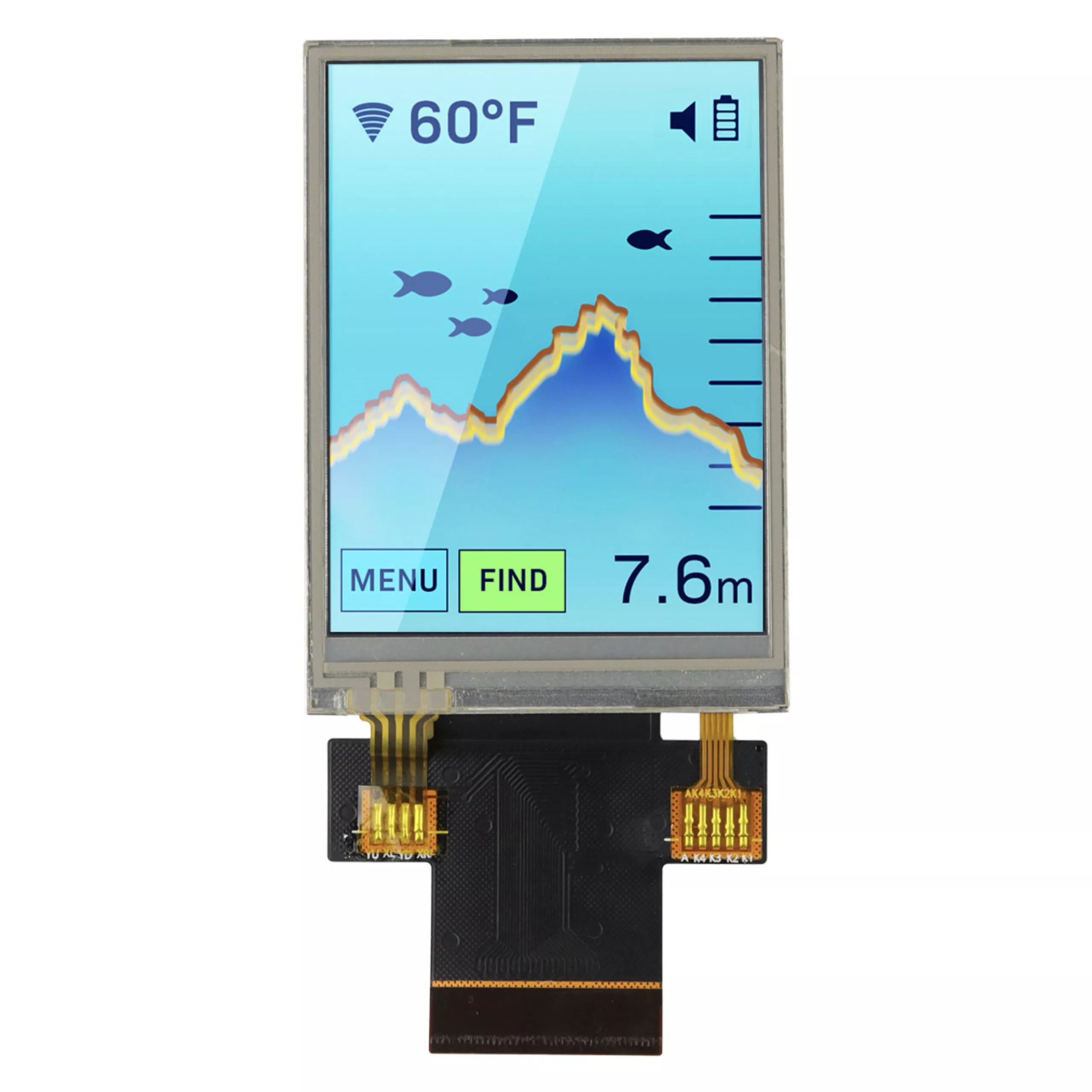 2,6 hazbeteko ukitu erresistentzia IPS TFT modulua