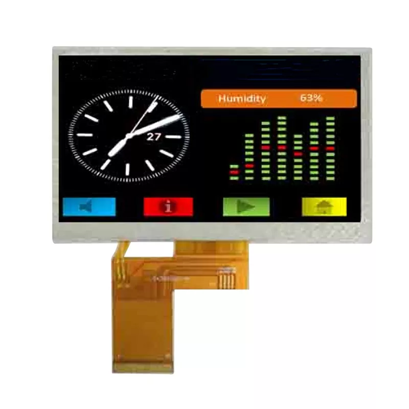 4,3 hazbeteko tenperatura zabala TFT modulua