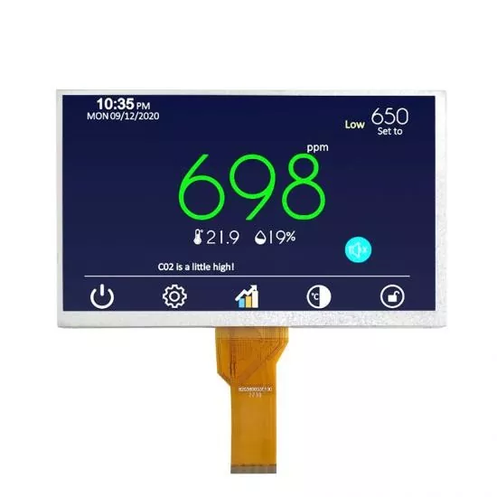 9 hazbeteko 800x480 TFT modulua